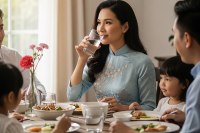 Uống nước trước hay trong bữa ăn?